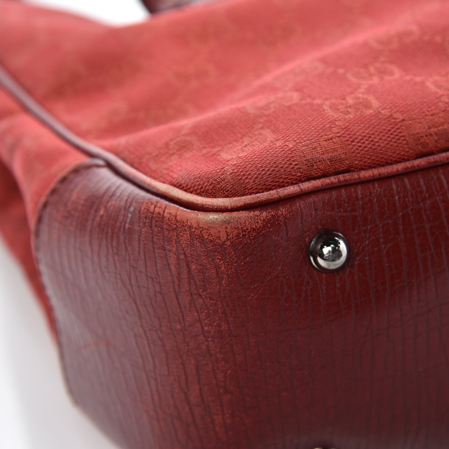 Monogram Small Bamboo Tote Red