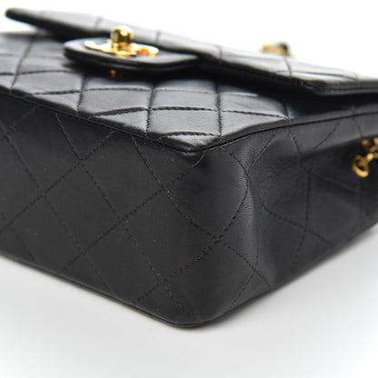 Chanel Lambskin Quilted Mini Square Flap Black 9 of 10