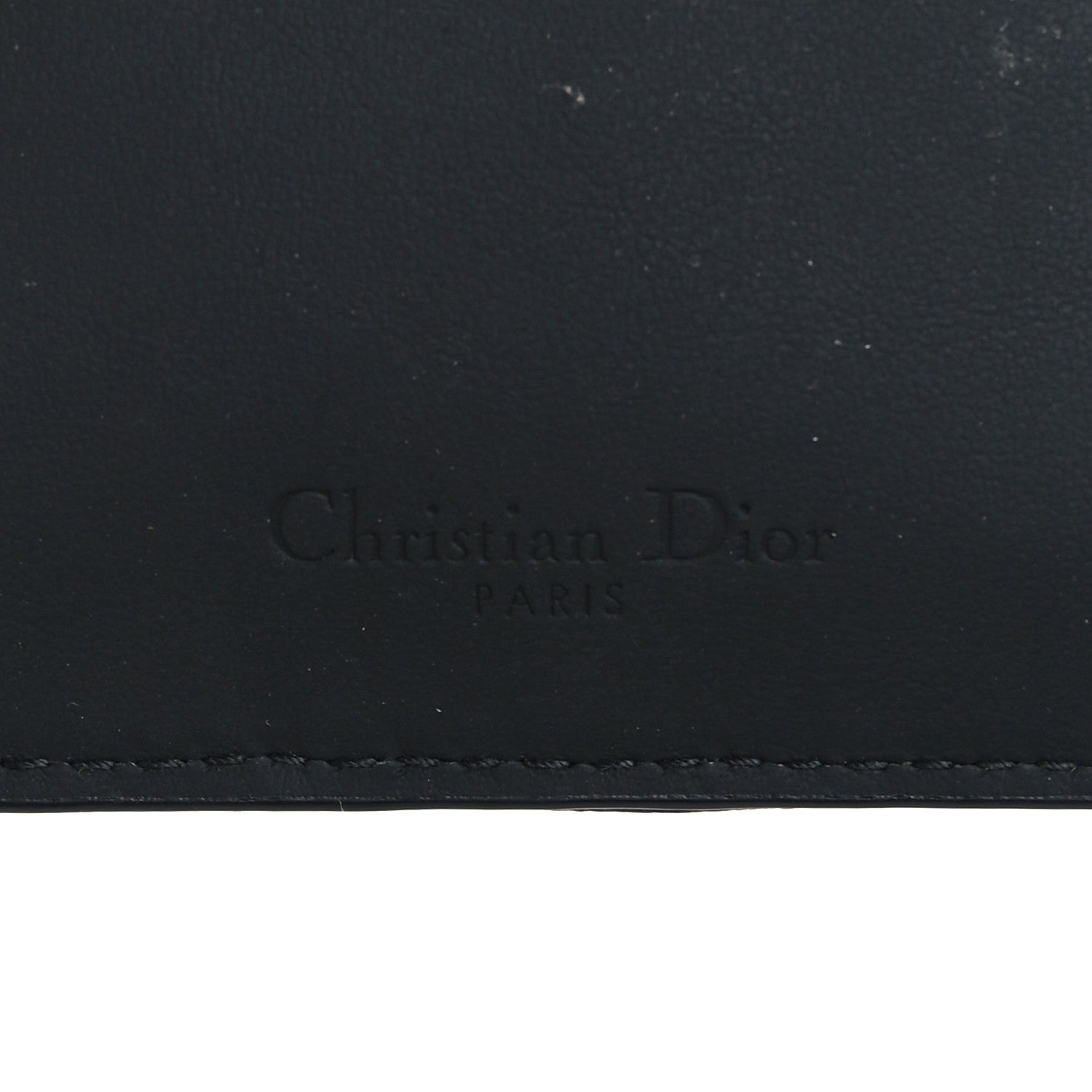 Christian Dior Ultra Matte Calfskin Lady Dior Long Wallet With Strap Black 5 of 5