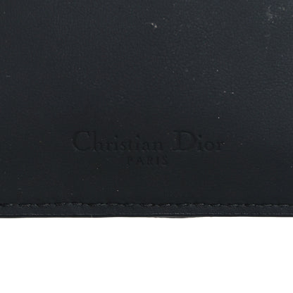 Christian Dior Ultra Matte Calfskin Lady Dior Long Wallet With Strap Black 5 of 5