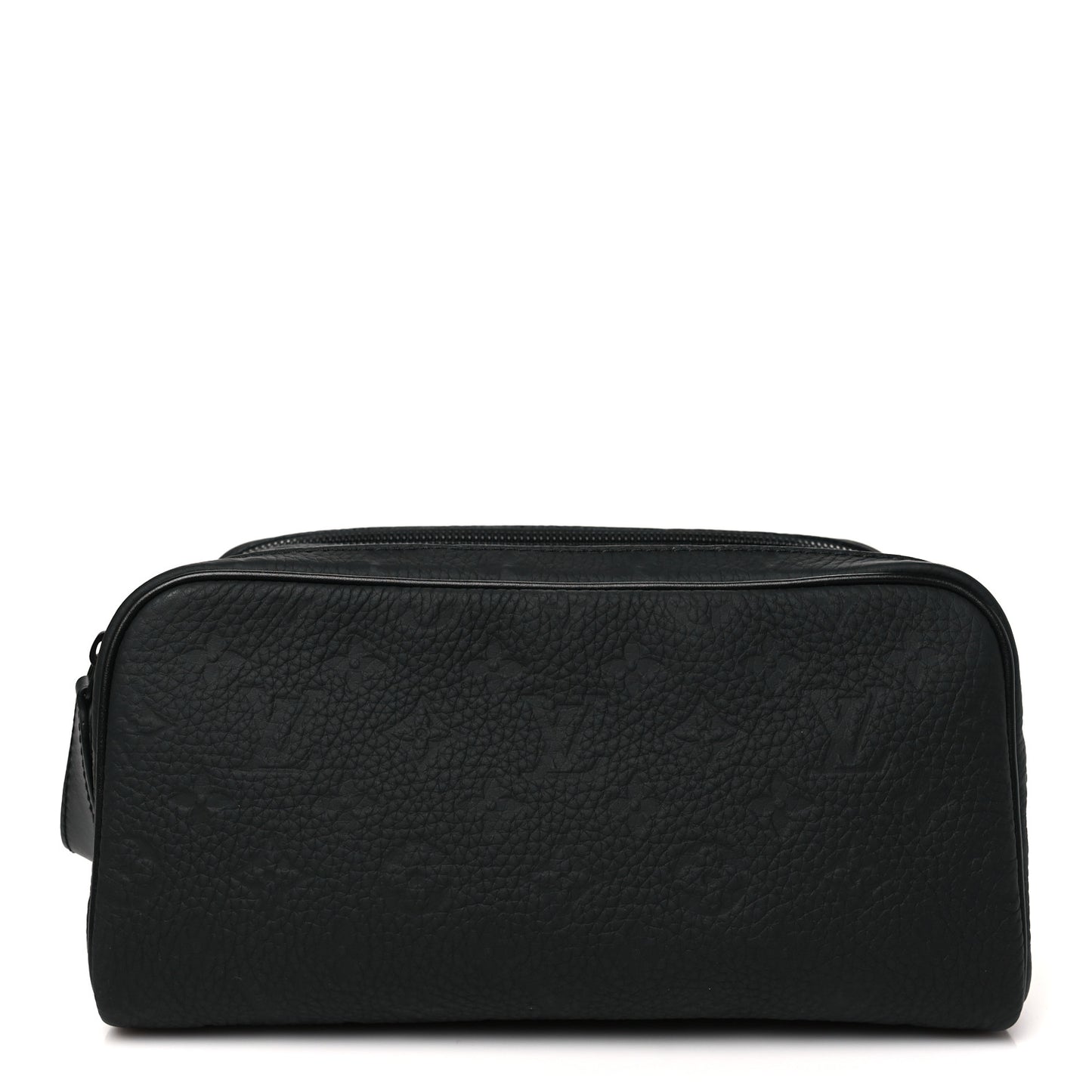 Taurillon Monogram Dopp Kit Toilet Pouch Black