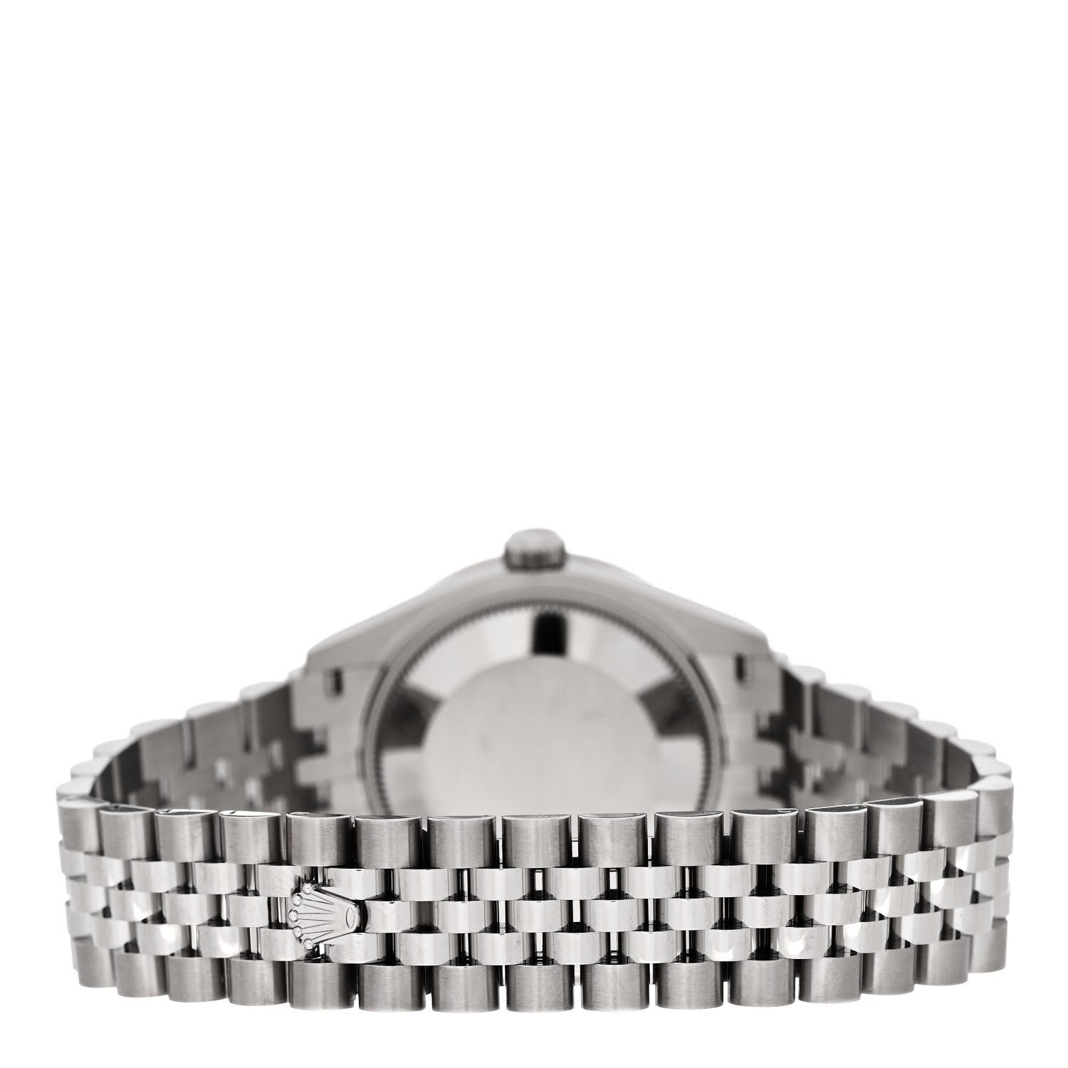 Rolex Stainless Steel 18K White Gold Diamond Bezel 31mm Oyster Perpetual Datejust Watch Silver 278384RBR 3 of 5