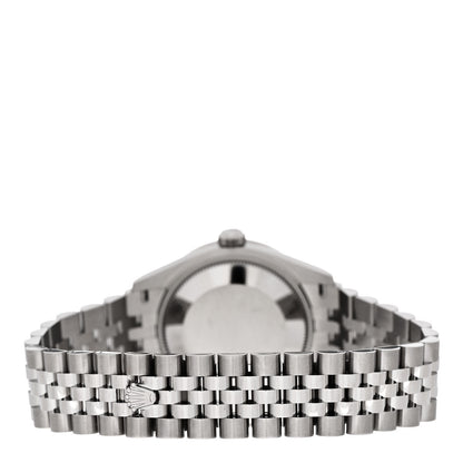 Rolex Stainless Steel 18K White Gold Diamond Bezel 31mm Oyster Perpetual Datejust Watch Silver 278384RBR 3 of 5