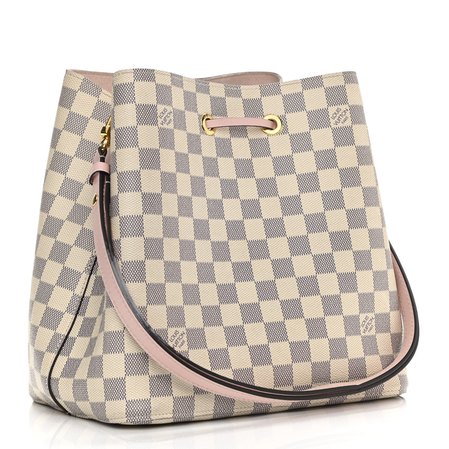 Louis Vuitton Damier Azur Neonoe MM Eau De Rose 2 of 9
