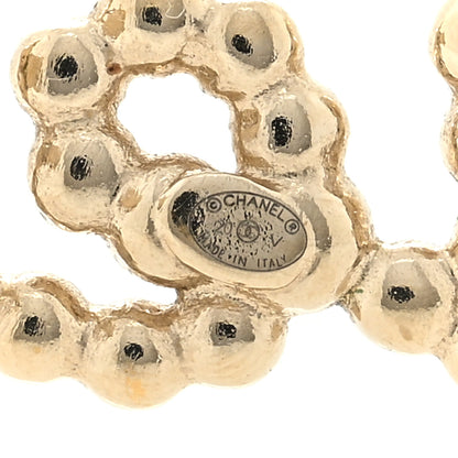 Chanel Metal Glass Swirling Pearls Hair Clip Gold 3 of 3