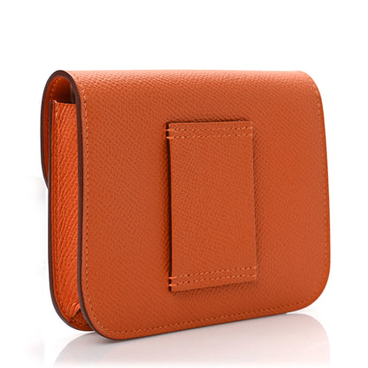 Hermes Epsom Constance Slim Wallet Orange 4 of 7