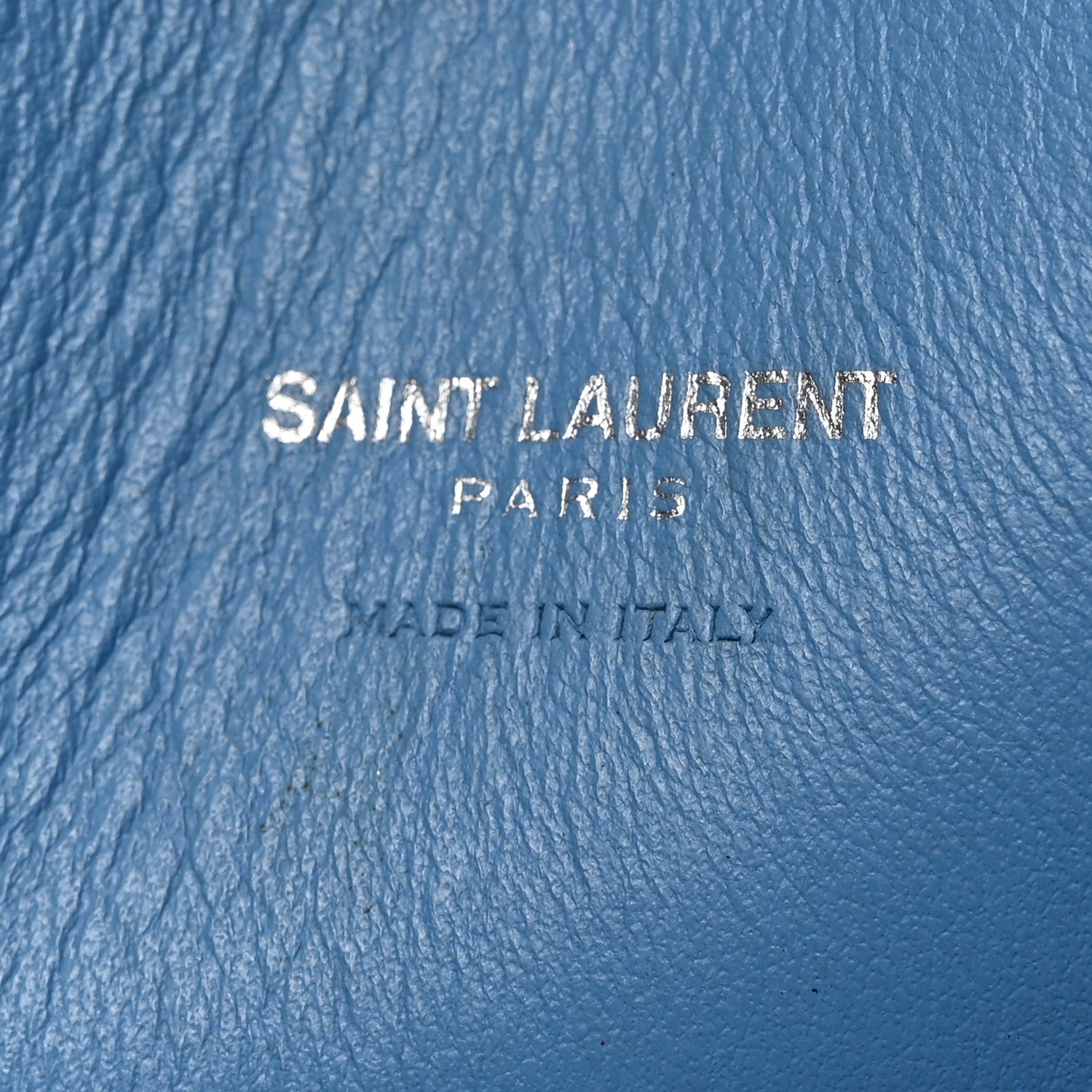Saint Laurent Grained Calfskin Baby Sac De Jour Blue Clair 7 of 13