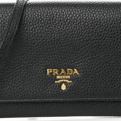 Prada Vitello Daino Mini Crossbody Black 6 of 8
