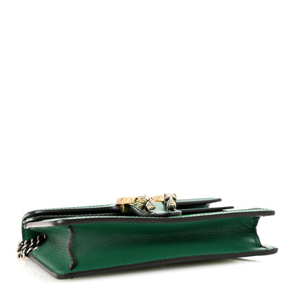 Gucci Azalea Calfskin Enamel Super Mini Dionysus Shoulder Bag New Shamarock Emerald 4 of 9