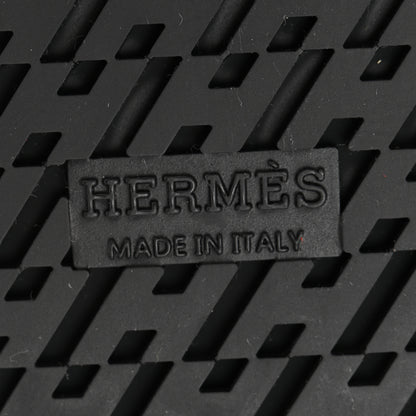 Hermes Suede Goatskin Womens Chypre Sandals 37 Rouge Ecarlate 6 of 10