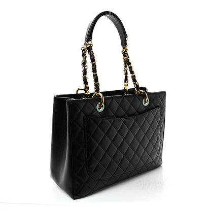 Chanel Caviar Quilted Grand Shopping Tote GST Black 3 of 11