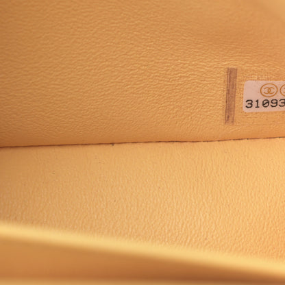 Chanel Lambskin Quilted Small Double Flap Pink Yellow 7 of 12
