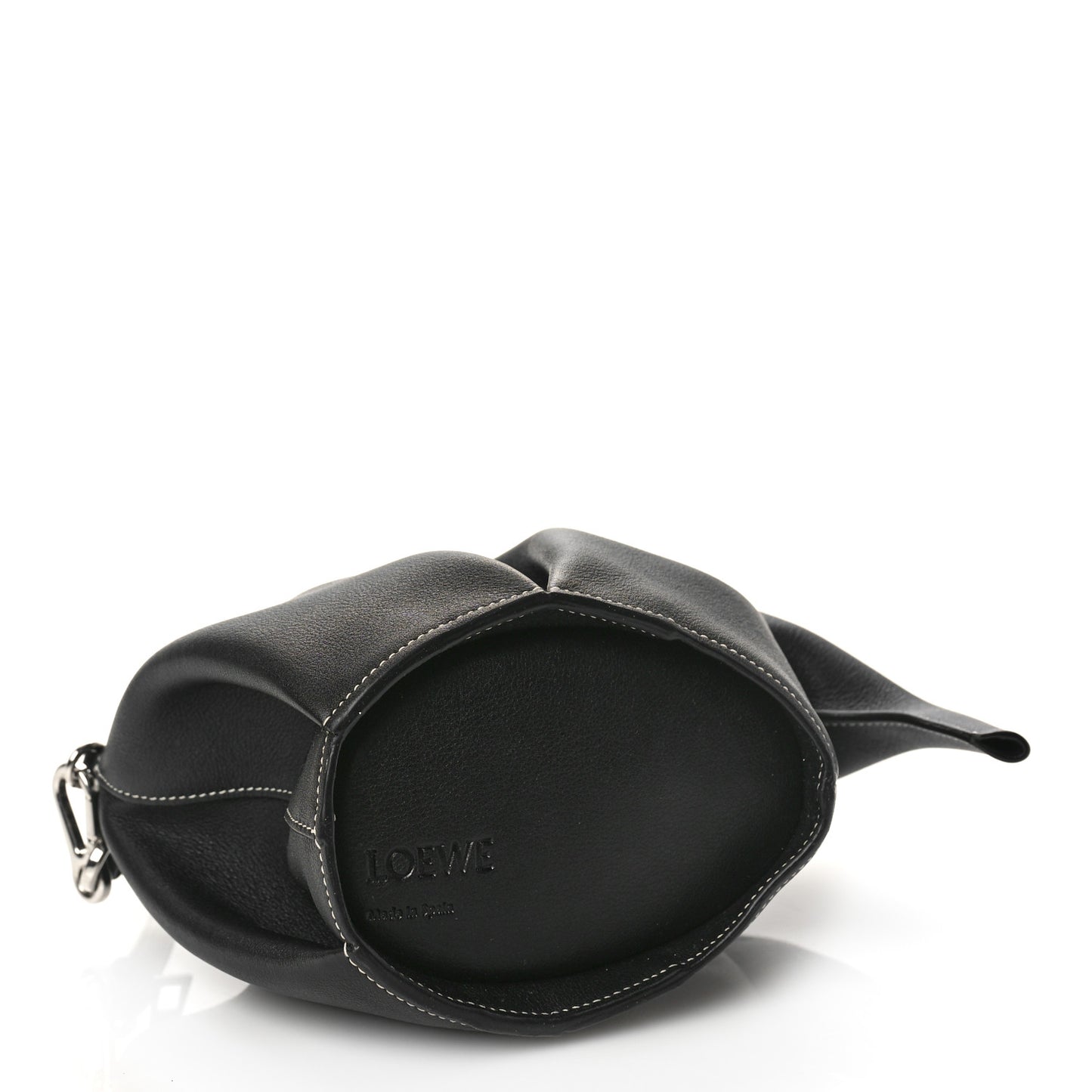 Calfskin Mini Elephant Crossbody Bag Black
