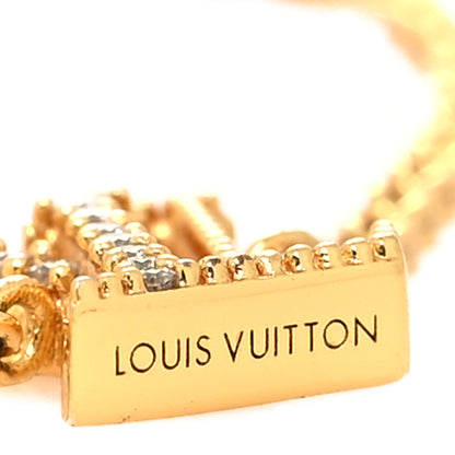Louis Vuitton Metal Crystal LV Iconic Bracelet Gold 5 of 7
