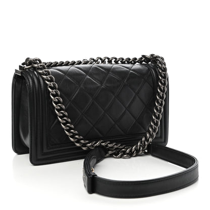 Chanel Calfskin Quilted Medium Boy Flap Black 3 of 10
