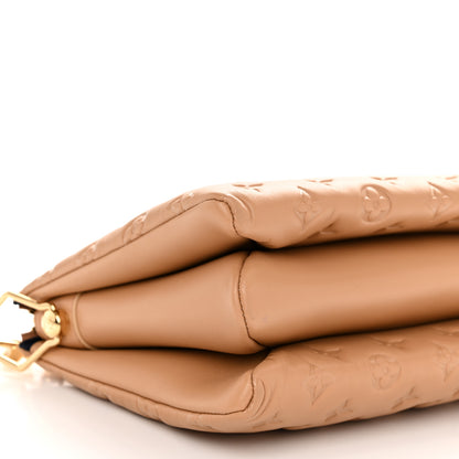 Louis Vuitton Lambskin Embossed Monogram Coussin PM Camel 10 of 11