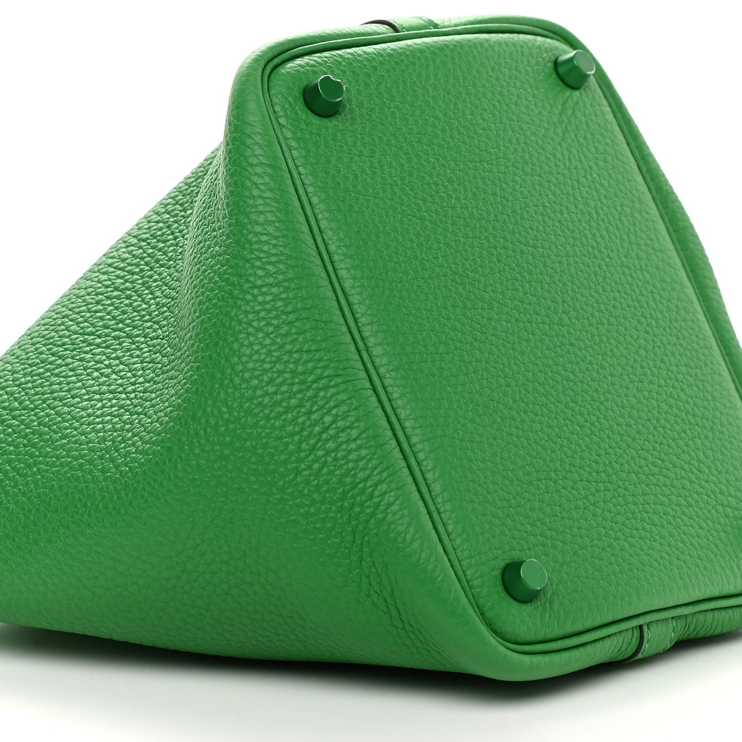 Taurillon Clemence Monochrome Picotin Lock 18 PM Bambou