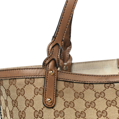 Gucci Monogram Medium Craft Tote Brown 33 of 40