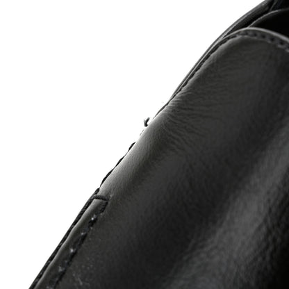 Chanel Glazed Calfskin CC Slingback Flats 37 Black 10 of 10