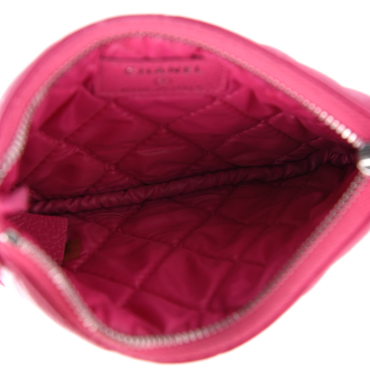 Chanel Caviar Quilted Small Cosmetic Case Pink 5 of 10