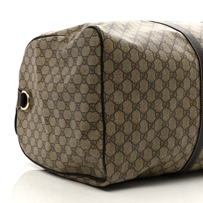 Gucci GG Plus Monogram Large Carry On Duffle Bag Brown 8 of 11