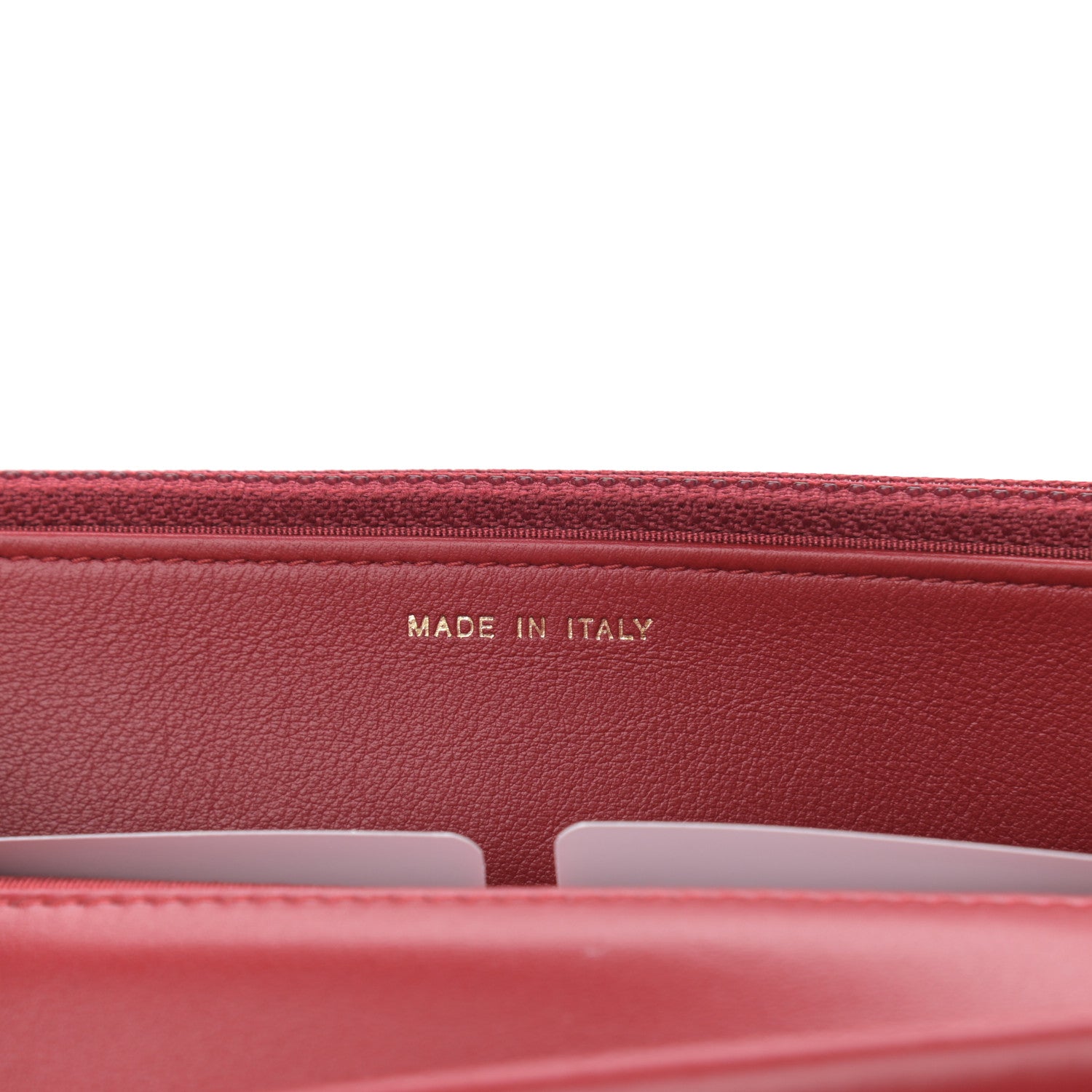 Chanel Lambskin Chevron Quilted Boy Wallet On Chain WOC Red 7 of 13