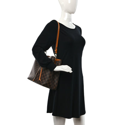 Louis Vuitton Damier Ebene Neonoe MM Safran 2 of 9