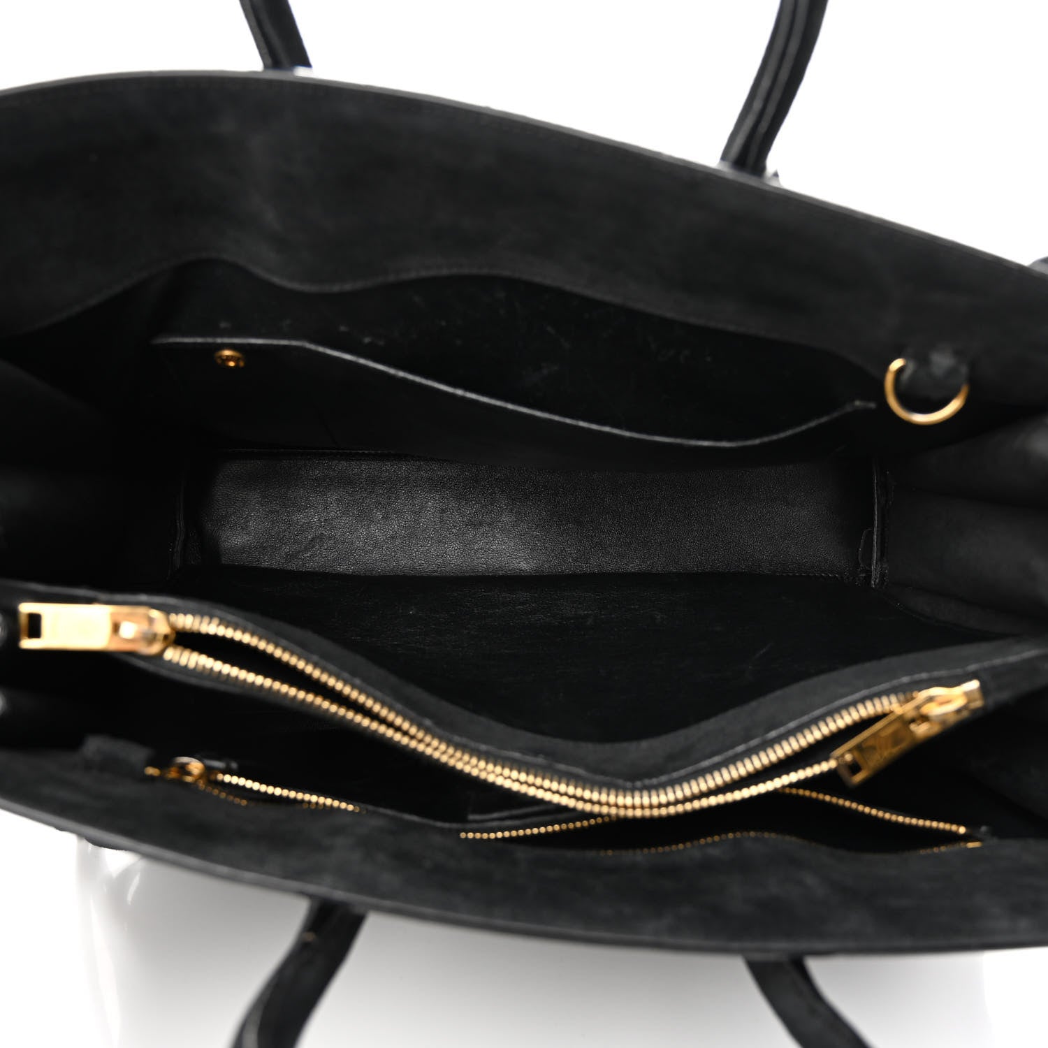 Saint Laurent Suede Fringe Small Sac De Jour Black 5 of 21