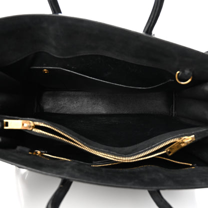 Saint Laurent Suede Fringe Small Sac De Jour Black 5 of 21