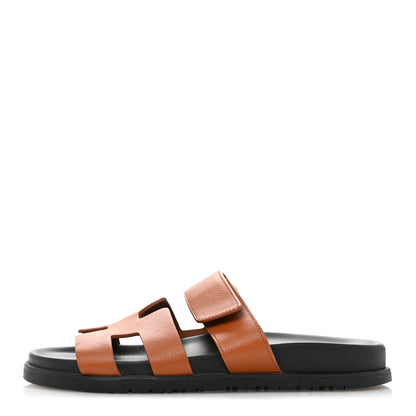 Hermes Epsom Womens Chypre Sandals 36 Natural 1 of 11