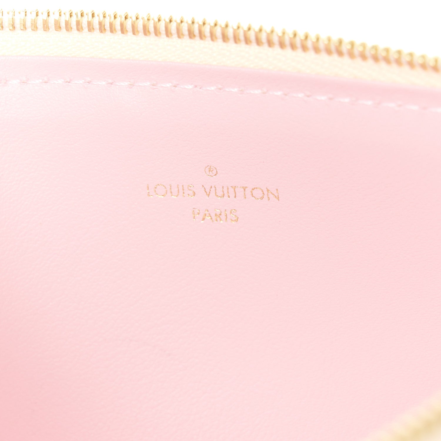 Louis Vuitton Damier Azur Pochette Felicie Chain Wallet Rose Ballerine 10 of 16