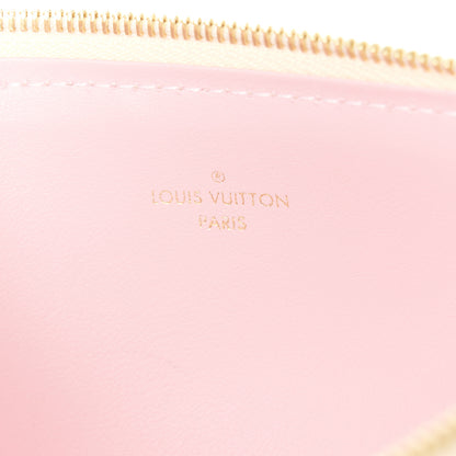 Louis Vuitton Damier Azur Pochette Felicie Chain Wallet Rose Ballerine 10 of 16
