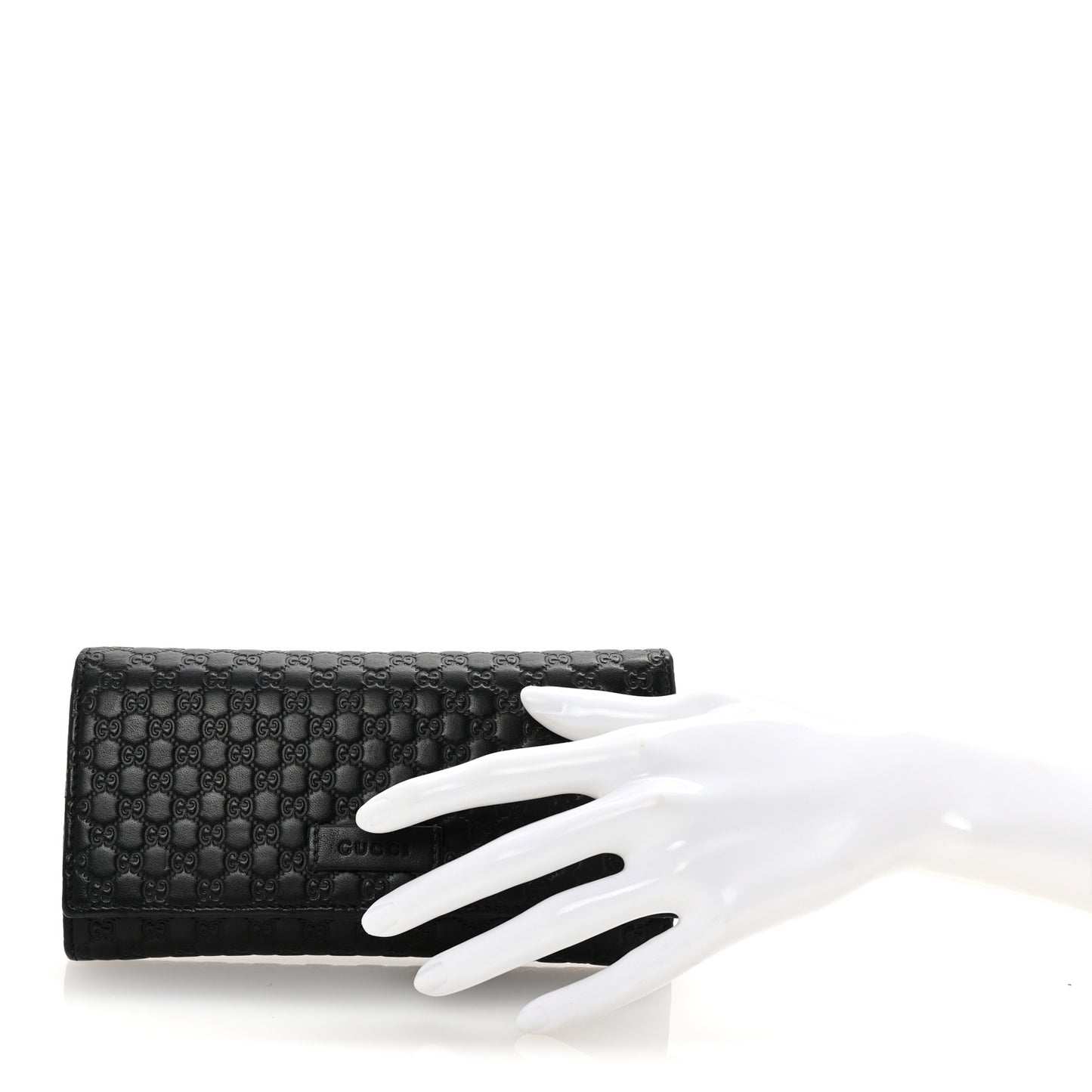 Soft Microguccissima Continental Wallet Black