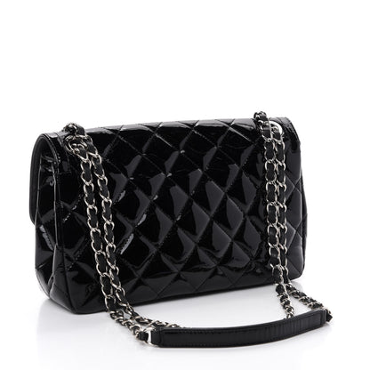 Chanel Patent Quilted Large Coco Shine Flap Black 4 of 20