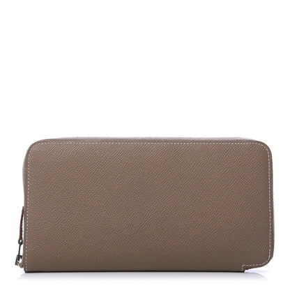 Hermes Epsom Silk'in Wallet Etoupe 1 of 9