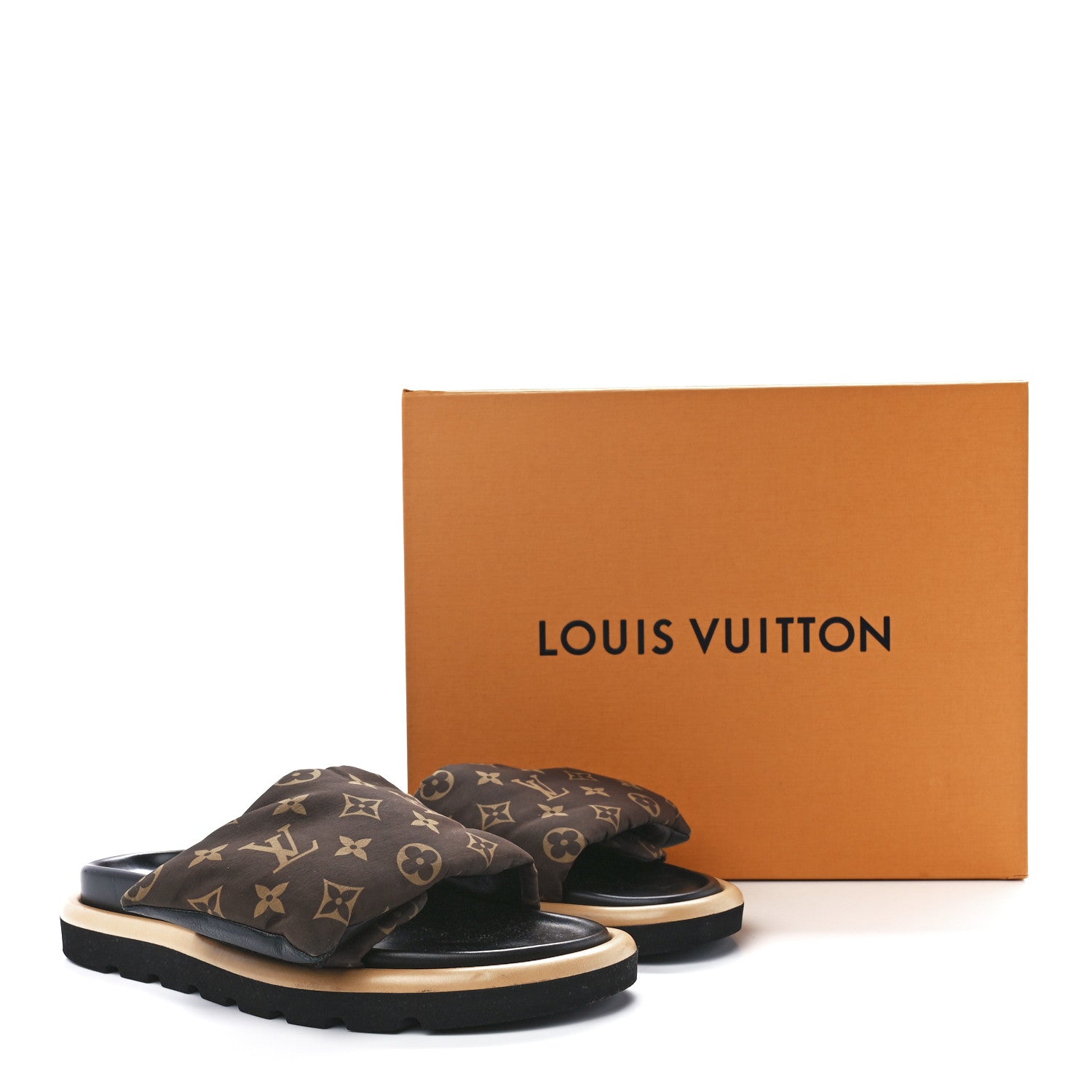 Louis Vuitton Nylon Monogram Pool Pillow Comfort Mule 40 Cacao Brown 9 of 9