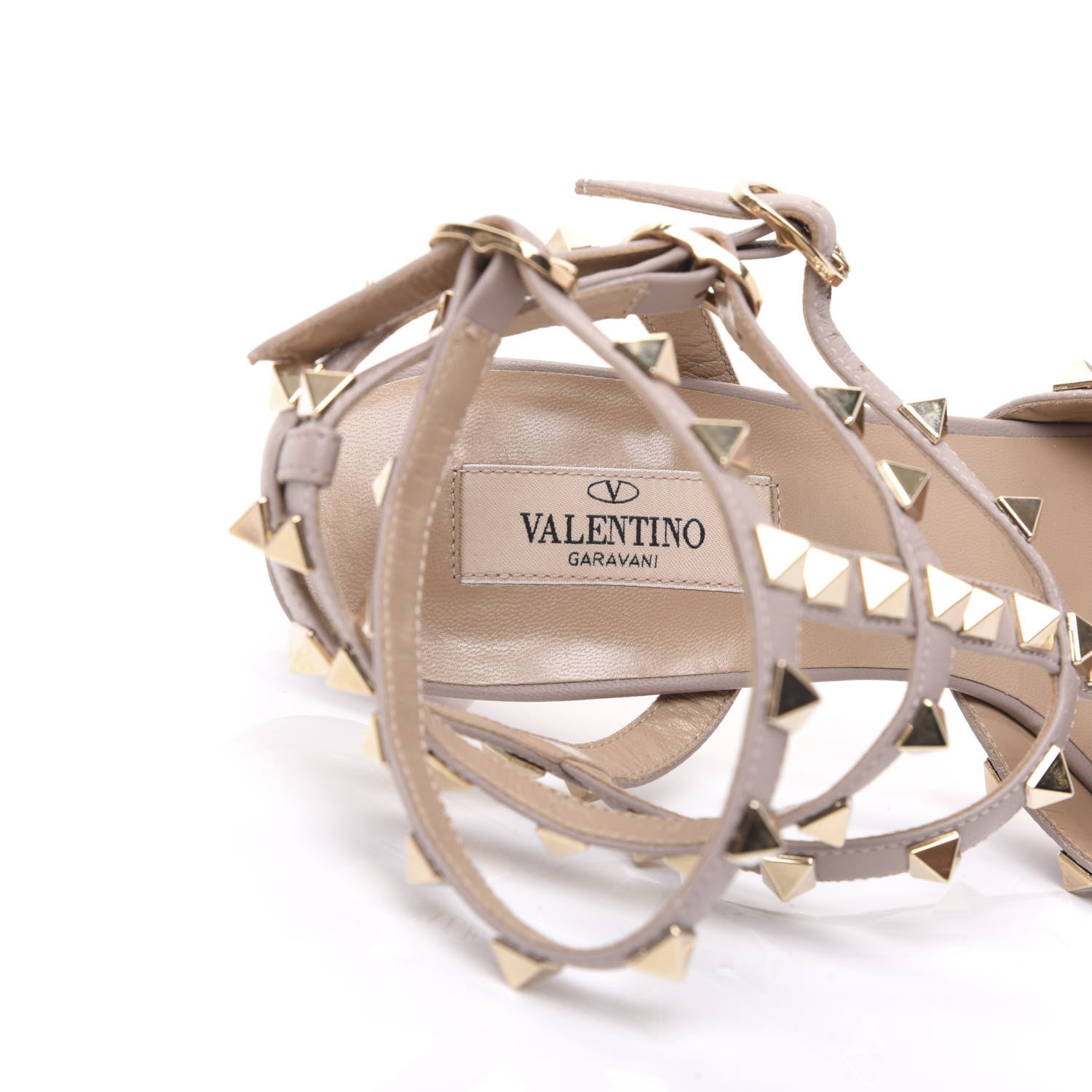Valentino Garavani Nappa Rockstud Ankle Strap 65mm Pumps 39 Rubino Poudre 7 of 8