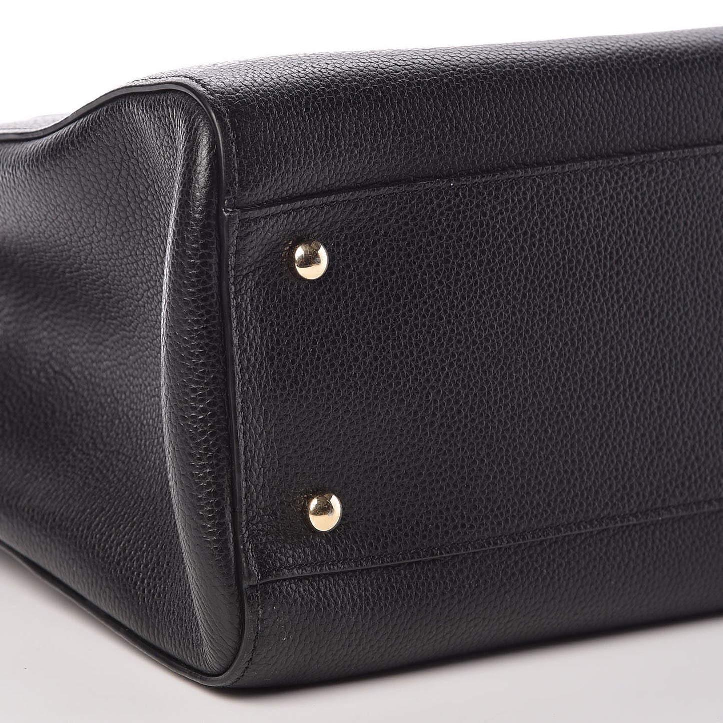 Grained Calfskin Small Neo Executive Shopper Tote Black