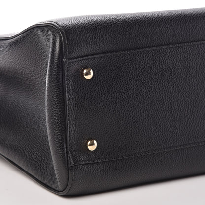 Chanel Grained Calfskin Small Neo Executive Shopper Tote Black 8 of 9