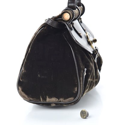Fendi Calfskin Velvet FF Magic Bag Tobacco 13 of 14