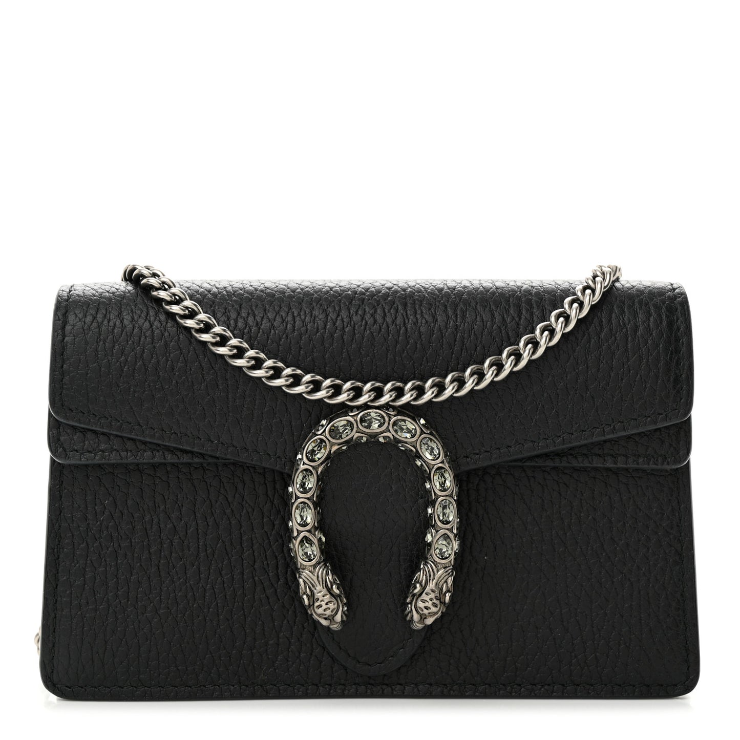 Calfskin Super Mini Dionysus Shoulder Bag Black