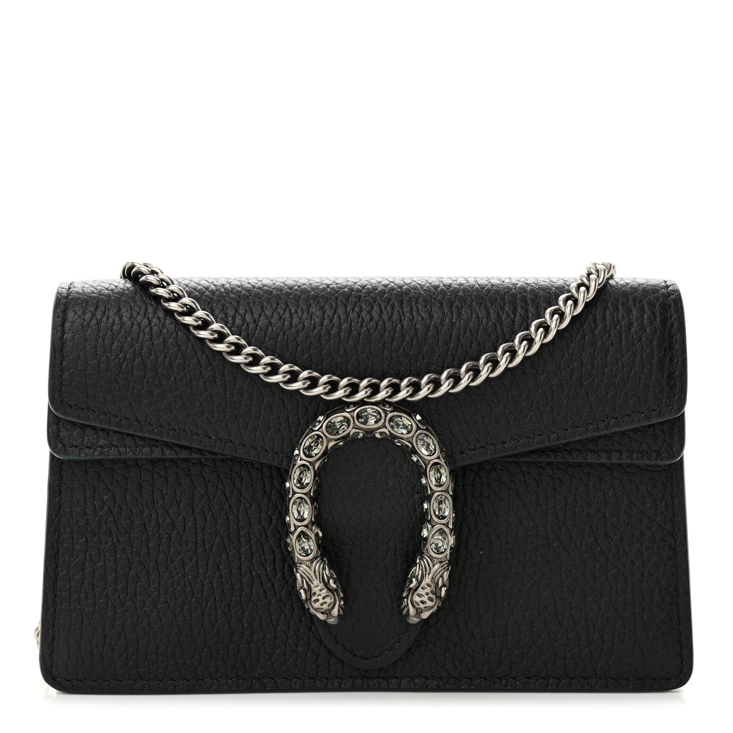 Gucci Calfskin Super Mini Dionysus Shoulder Bag Black 1 of 12