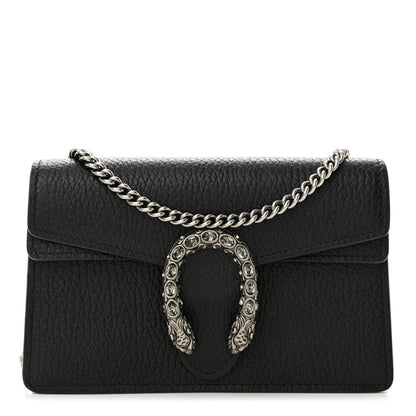 Gucci Calfskin Super Mini Dionysus Shoulder Bag Black 1 of 12