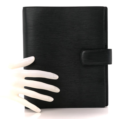 Louis Vuitton Epi Large Ring Agenda Cover Black 2 of 13
