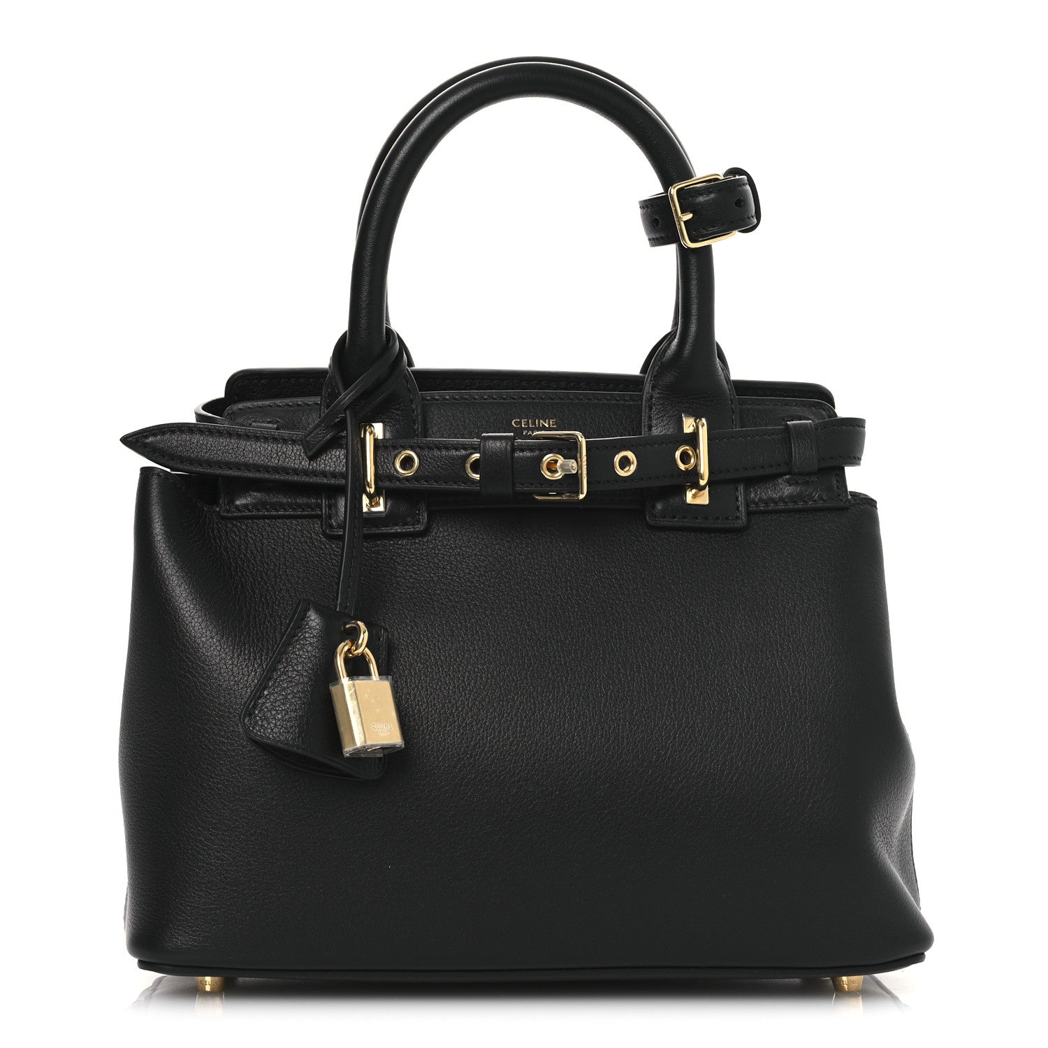 Celine Grained Calfskin Teen Conti Black 1 of 14