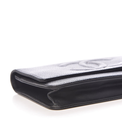 Chanel Caviar Timeless CC Wallet On Chain WOC Black 8 of 11