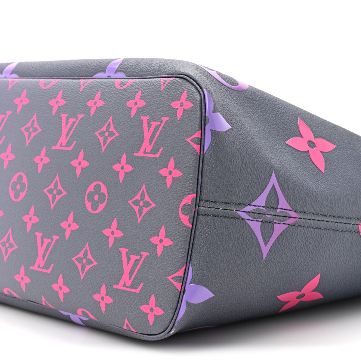 Monogram Giant Spring In The City Neverfull MM Midnight Fuchsia