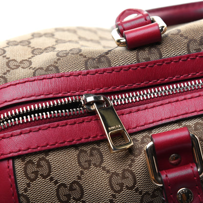 Gucci Monogram Medium Joy Boston Hibiscus Red 19 of 39