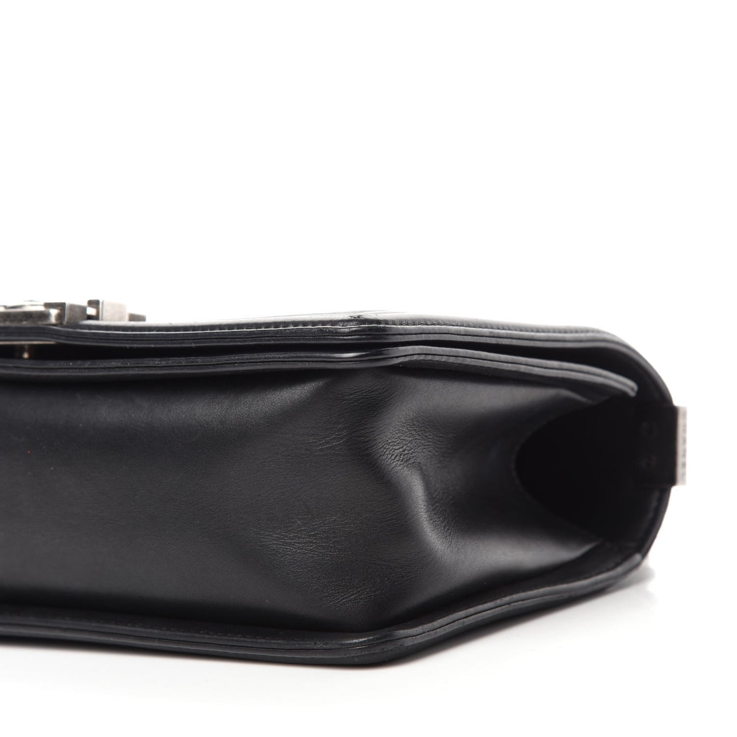 Calfskin Quilted Medium Boy Flap Black