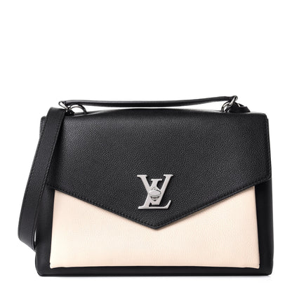 Louis Vuitton Soft Calfskin My Lockme Top Handle Vanille Black 1 of 4
